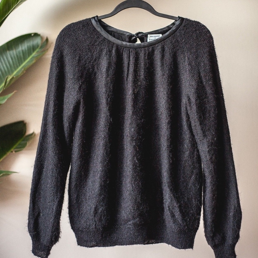 Philosophy Di Alberta Ferretti black cashmere